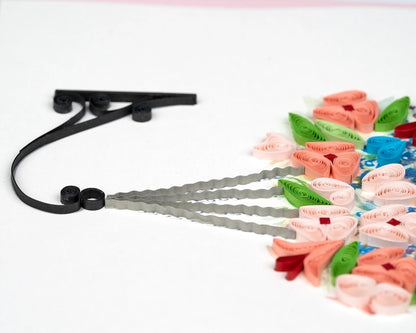 Mother's Day Hanging Flower Basket Card