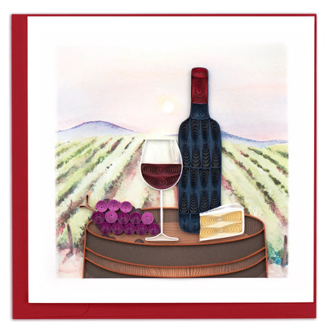 Quilled Vineyard Card