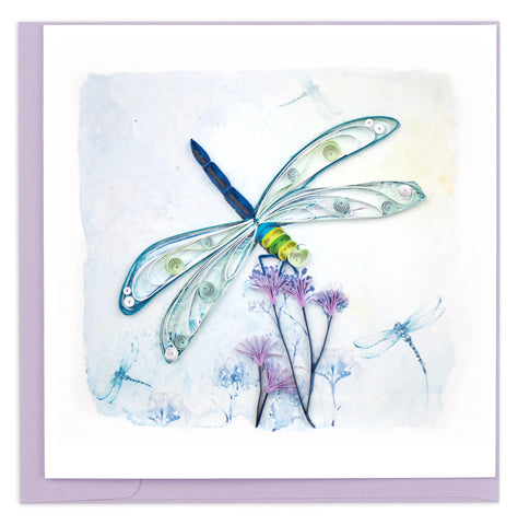 Quilled Emperor Dragonfly Card