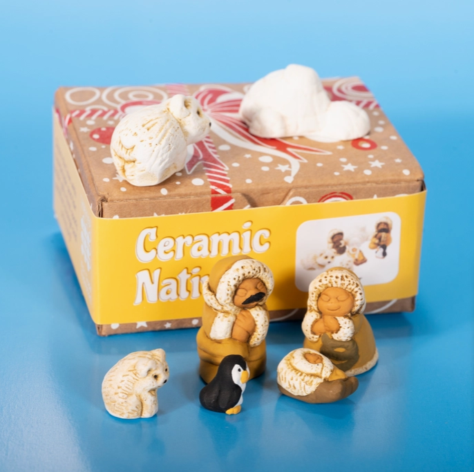Polar Mini Nativity Ceramic Set of 7