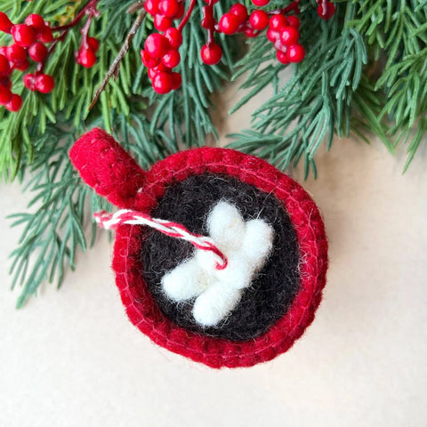 Felt Hot Chocolate Ornament