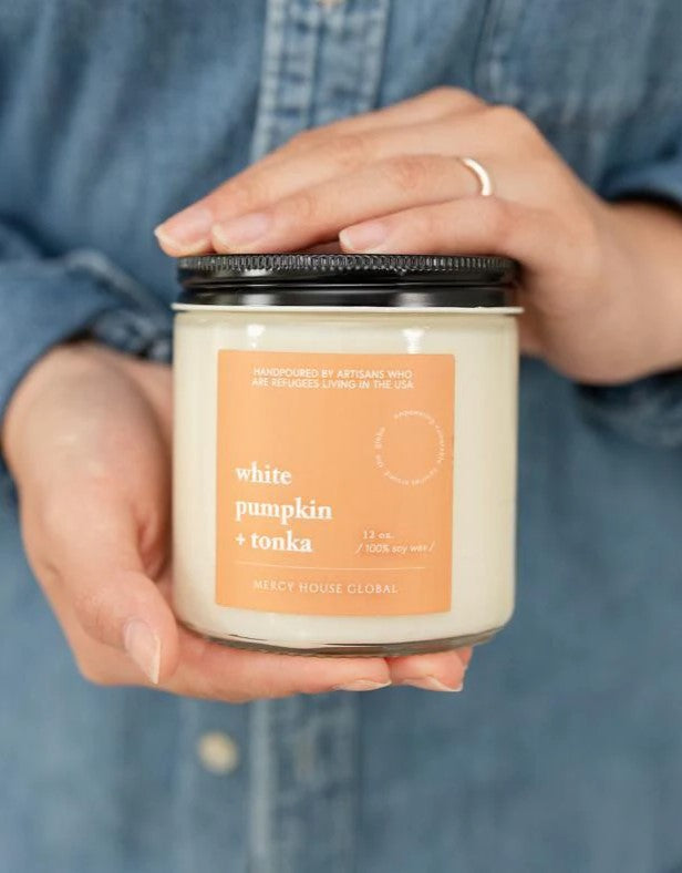 White Pumpkin & Tonka Candle - 12oz