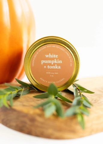 White Pumpkin & Tonka Candle