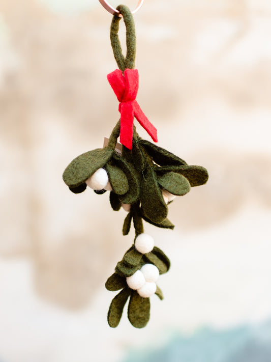Felt Mistletoe Ornament