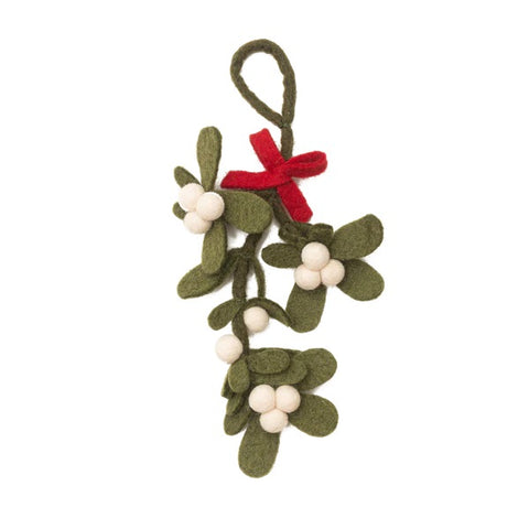 Felt Mistletoe Ornament