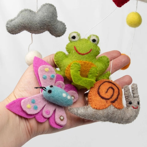 Felt Mobile - Garden Friends