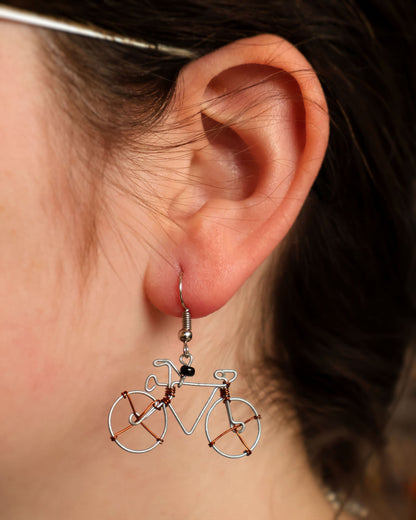 Bicycle Earrings