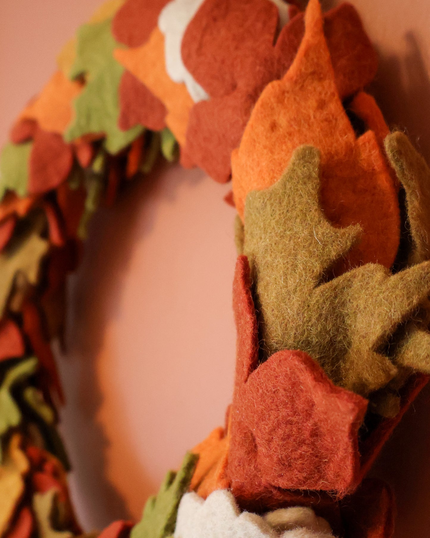 Felt Maple Leaf Wreath*
