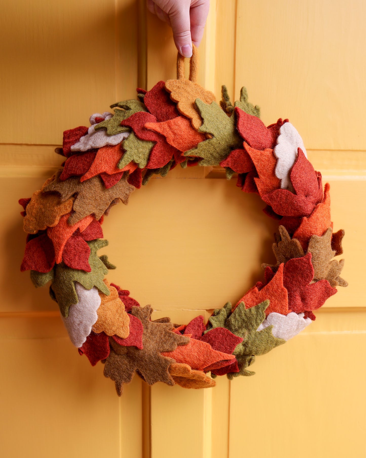 Felt Maple Leaf Wreath*