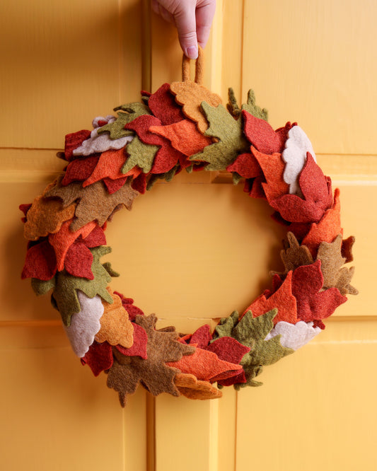 Felt Maple Leaf Wreath*