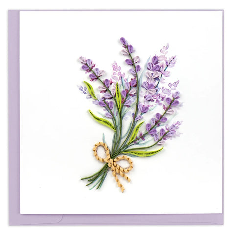 Quilled Lavender Bunch Card