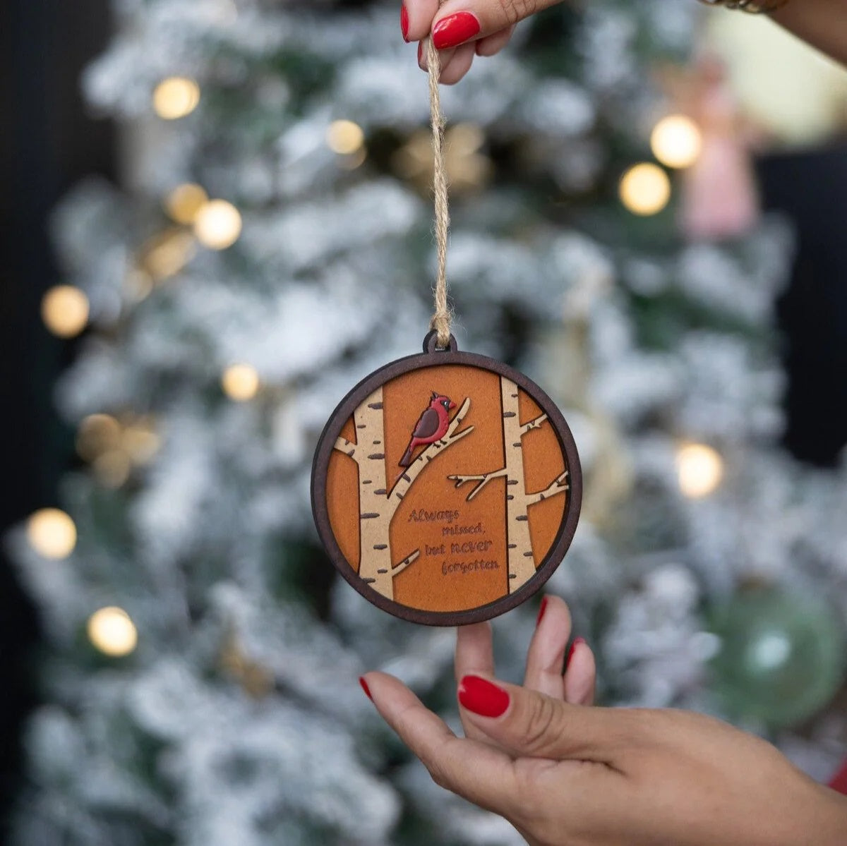 Here With Us Cardinal Ornament