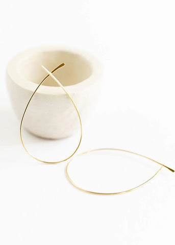 Wishbone Hoop Earrings