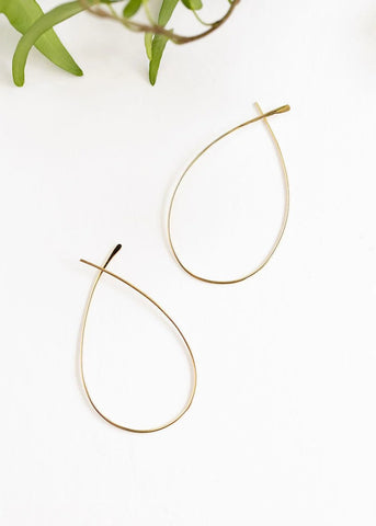 Wishbone Hoop Earrings