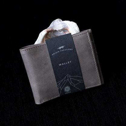 Bifold Leather Wallet - Italian Mocha