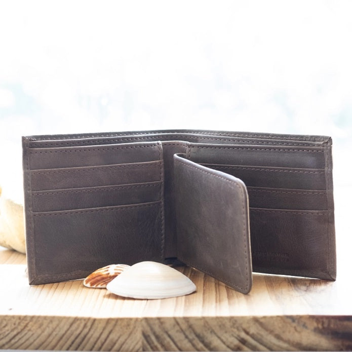 Bifold Leather Wallet - Italian Mocha