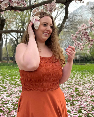 Tulipe Dress in Terracotta