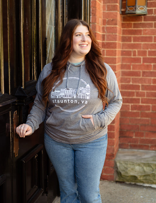 Staunton Unisex Hooded Long Sleeve - Grey