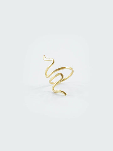 Serpentine Ring - Gold