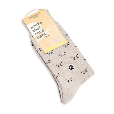 Cat Socks Small Gray Cats