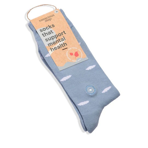 ~Mental Health Socks Medium Clouds