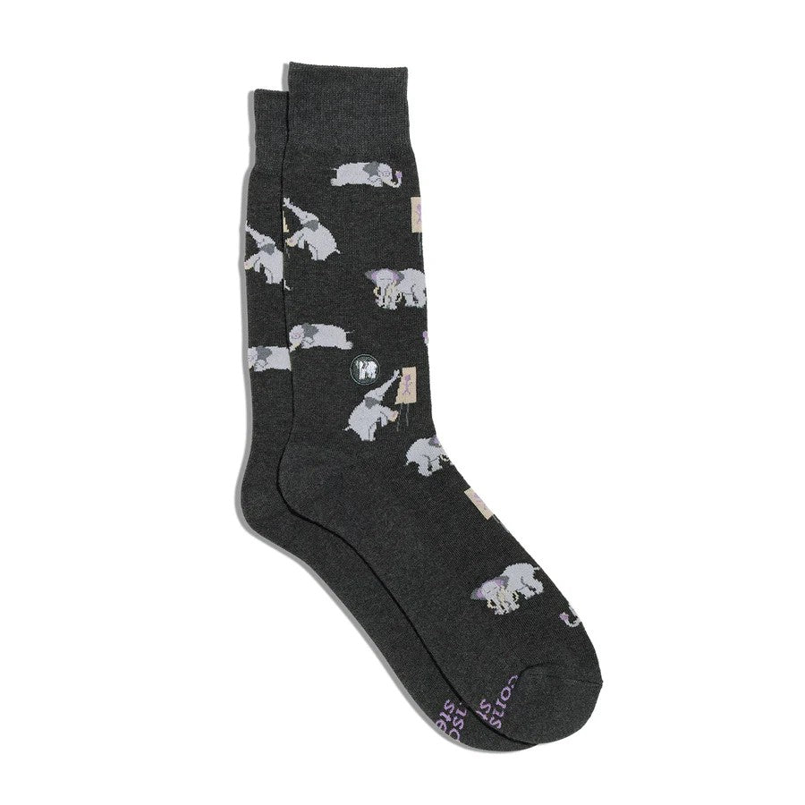 Mental Health Socks Small Elephants