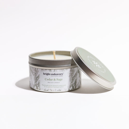 Cedar & Sage Soy Candle 4OZ