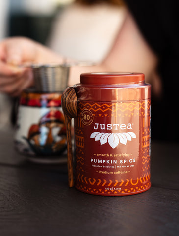 Pumpkin Spice Tea Tin & Spoon