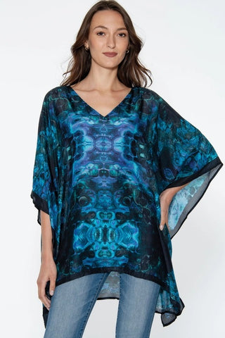 Shalini Top - Blue Abstract