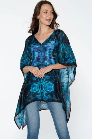 Shalini Top - Blue Abstract