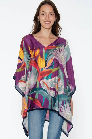 Shalini Top - Purple Multi Floral