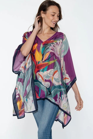 Shalini Top - Purple Multi Floral