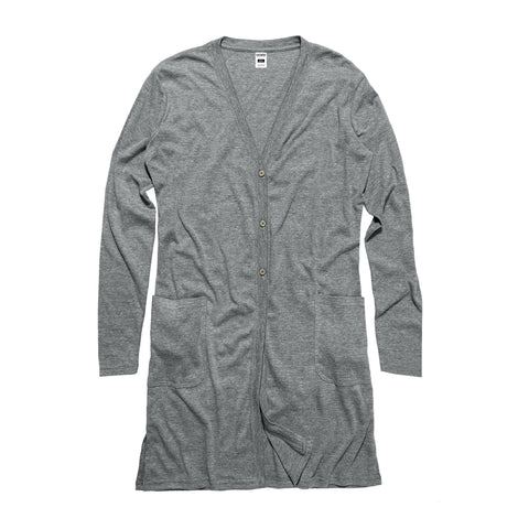 Triblend Rib Cardigan - Heather Grey