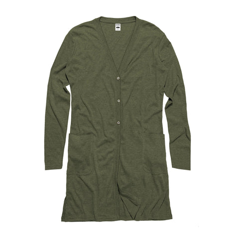 Triblend Rib Cardigan - Olive