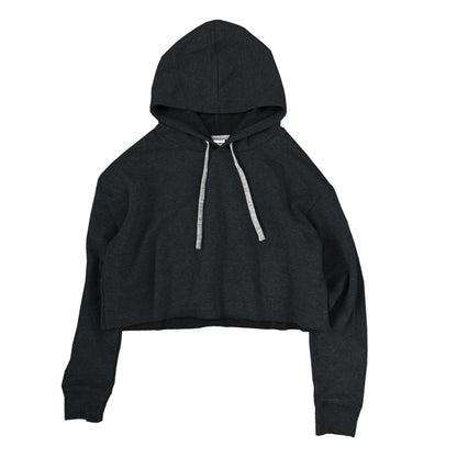 Ladies Cropped Hoodie - Charcoal