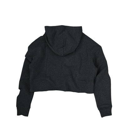 Ladies Cropped Hoodie - Charcoal