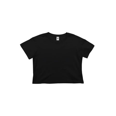 Ladies Crop Tee - Black