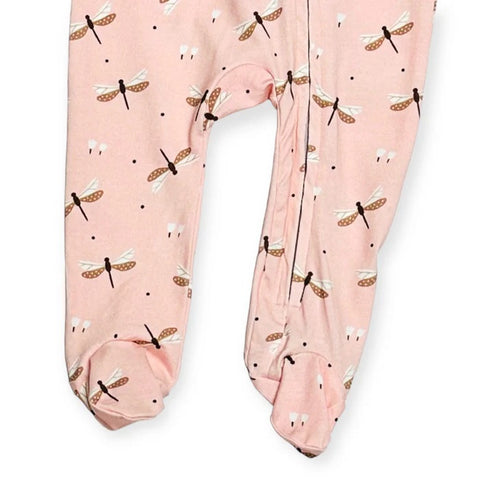 Dragonfly Zipper Footie Coverall