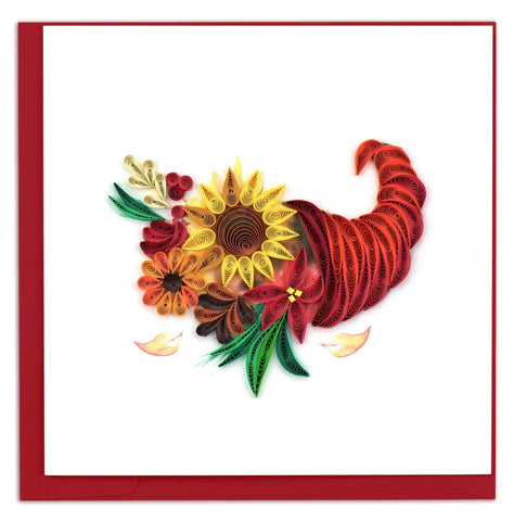 Floral Cornucopia Quilling Card