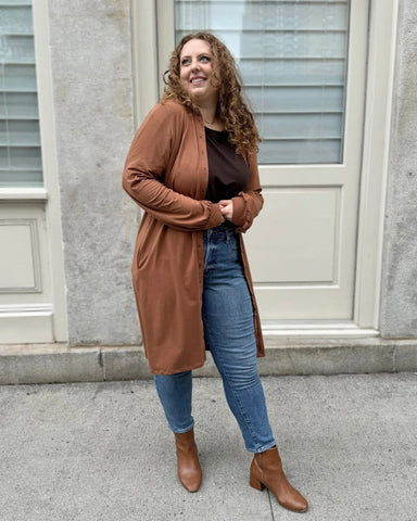 Joa Dress/Cardi - Cacao Brown