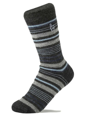 Alpaca Stripe Socks - Azul