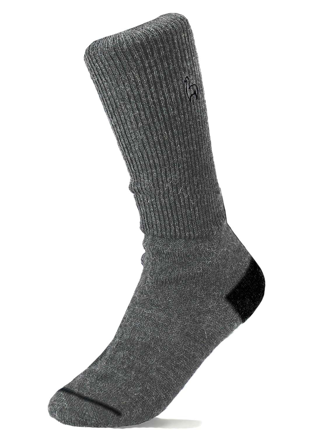 Alpaca Business Socks in Charcoal