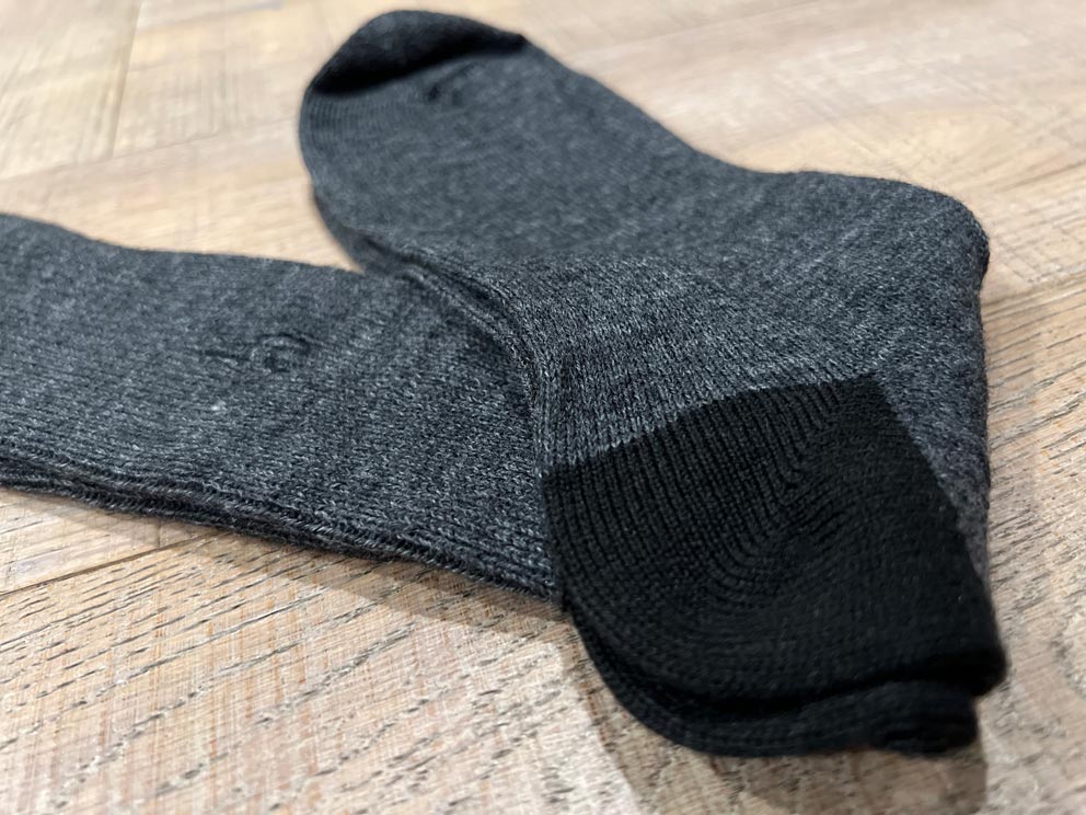Alpaca Business Socks in Charcoal