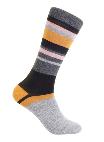 Alpaca Linea Socks - Espresso