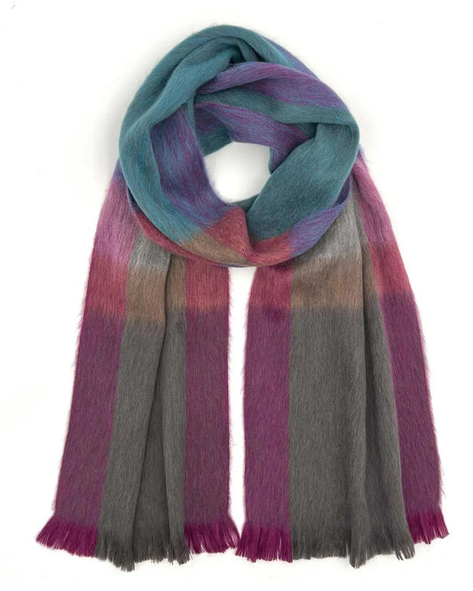 Alpaca Plaid Scarf - Kaleidoscope