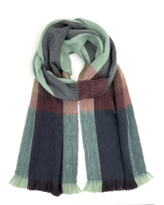 Alpaca Plaid Scarf - Twilight