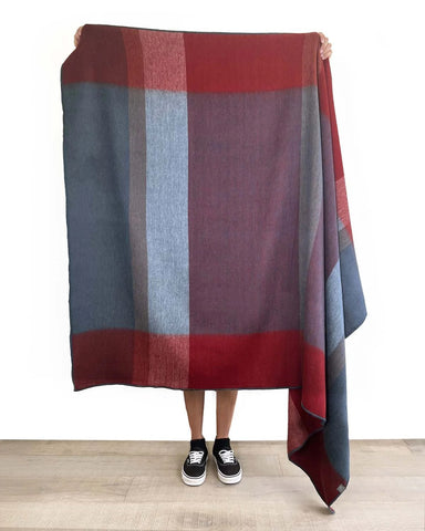 Plaid Alpaca Throw - Caramel Apple