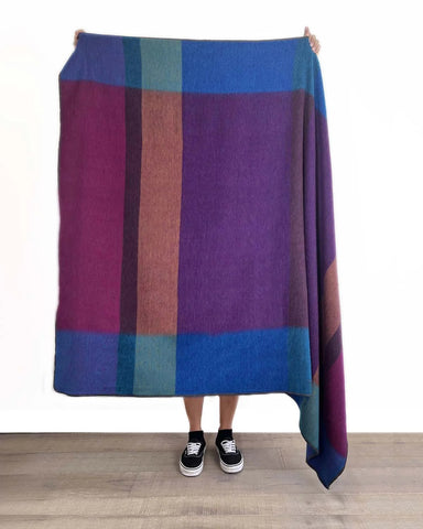 Plaid Alpaca Throw - Grapevine