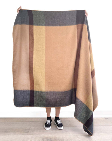 Plaid Alpaca Throw - Mojave