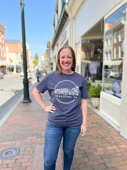 Staunton Unisex Tee - Navy Small